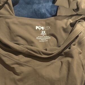 Popflex green leggings 2X